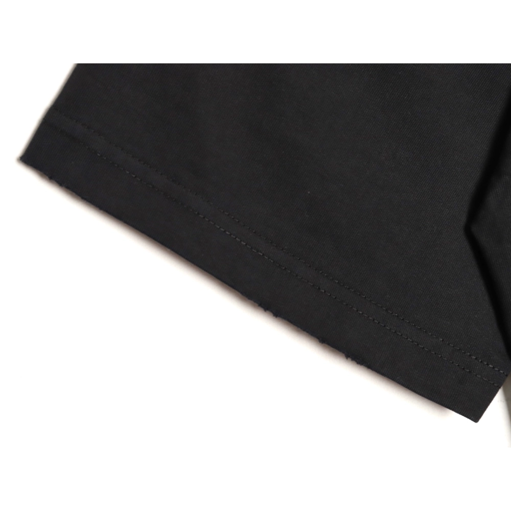 Chrome Hearts Red Label Cross Patch Embroidered Washed Hole Short Sleeve T-shirt TSK1,Chrome Hearts