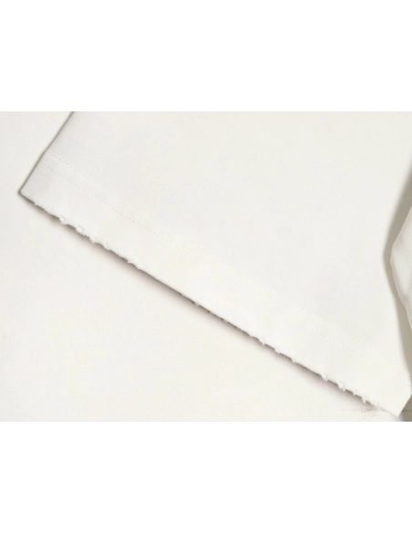 Chrome Hearts Red Label Cross Patch Embroidered Washed Hole Short Sleeve T-shirt,Chrome Hearts