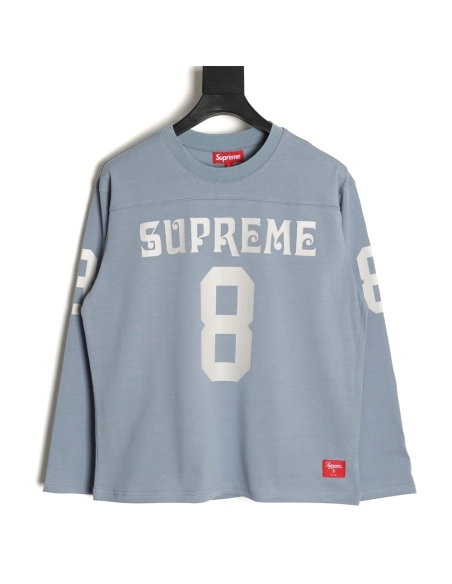 Supreme No. 8 Sanskrit font long-sleeved T-shirt TSK1,Supreme