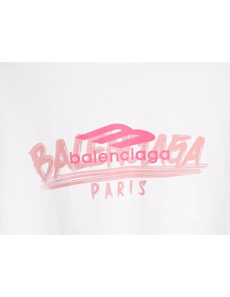 Balenciaga 3M printed lettering logo short sleeves,Balenciaga