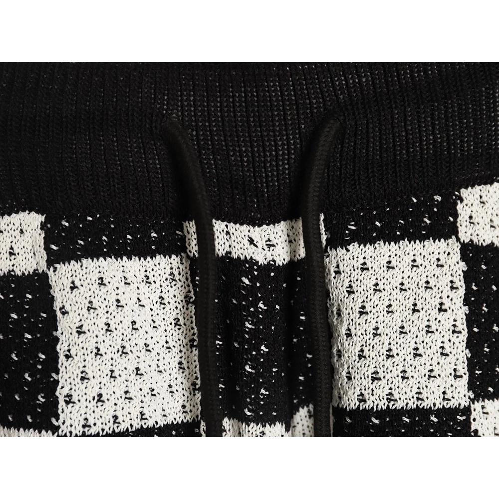 Askyurself checkerboard knit shorts TSK1,ASKYURSELF