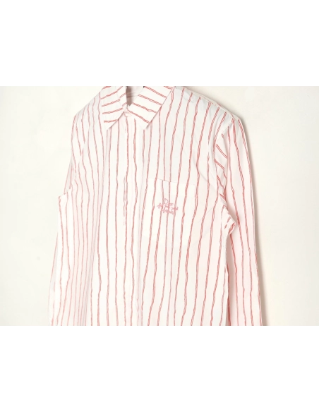 Dior striped shirt with pocket embroidery,Dior