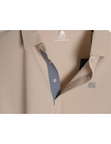 Kolon sport breathable business short polo shirt,Kolon