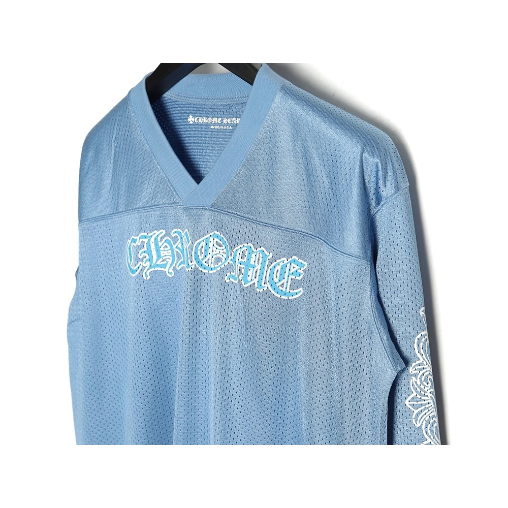 Chrome Hearts Sanskrit mesh hockey long-sleeved T-shirt,Chrome Hearts