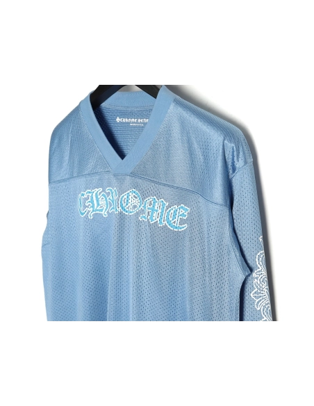 Chrome Hearts Sanskrit mesh hockey long-sleeved T-shirt,Chrome Hearts