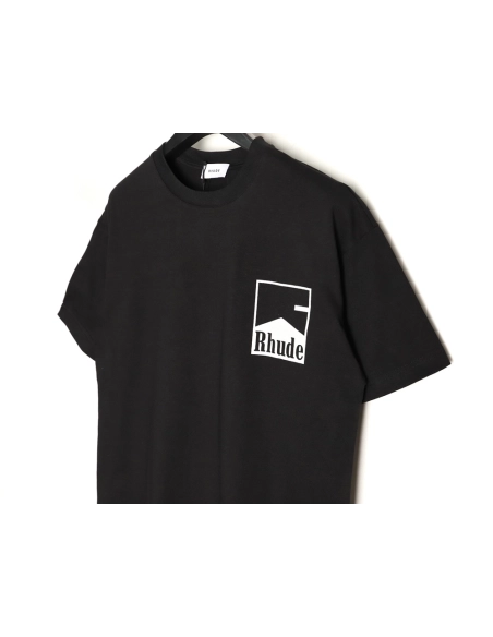 Rhude Marlboro retro logo print slogan short-sleeved T-shirt,Rhude