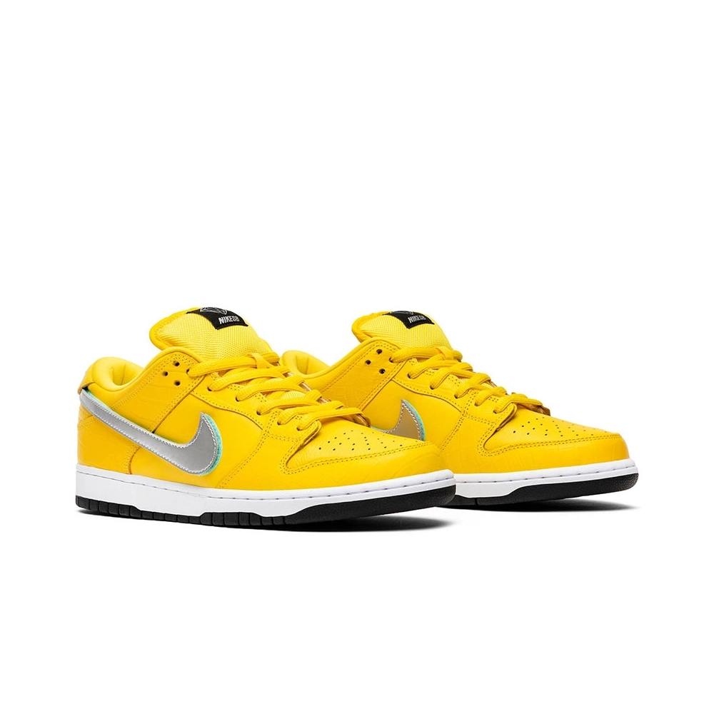 Special Price NO QCDiamond Supply Co. x Dunk Low Pro SB Canary Diamond,Dunk SB,NIKE SHOES Reps