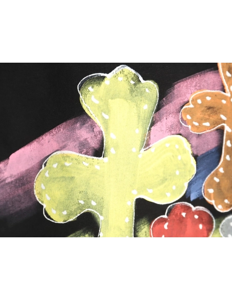 Chrome Hearts Rainbow Cross Short Sleeve T-Shirt,Chrome Hearts