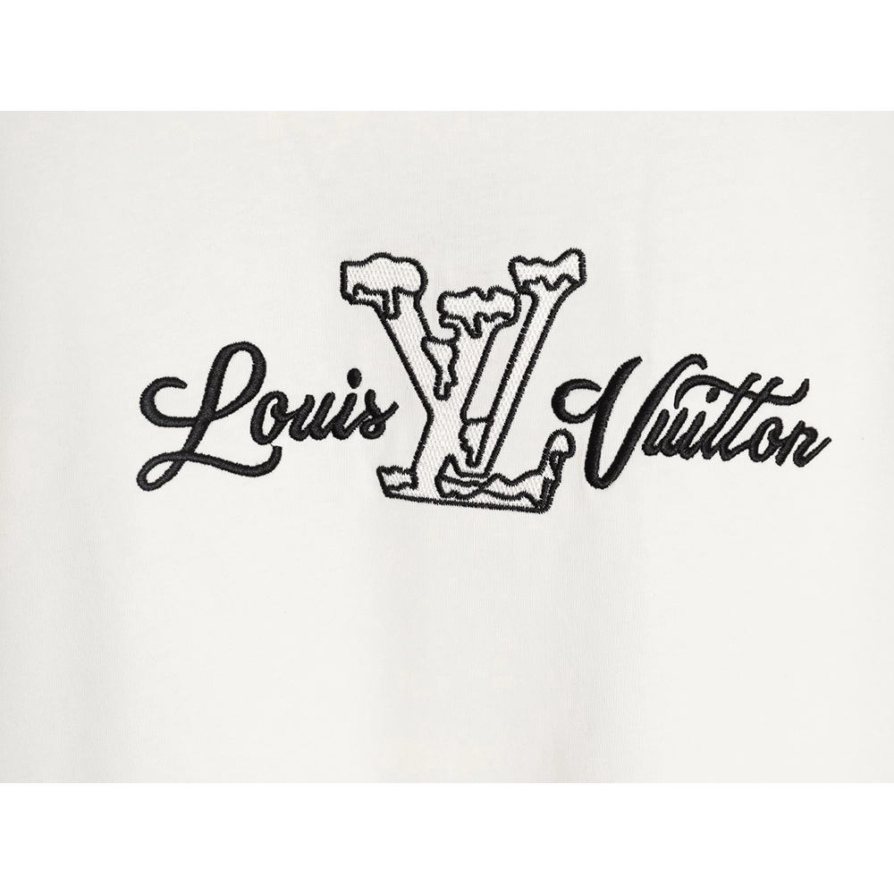 Louis Vuitton embroidered logo short-sleeved shirt,Louis Vuitton