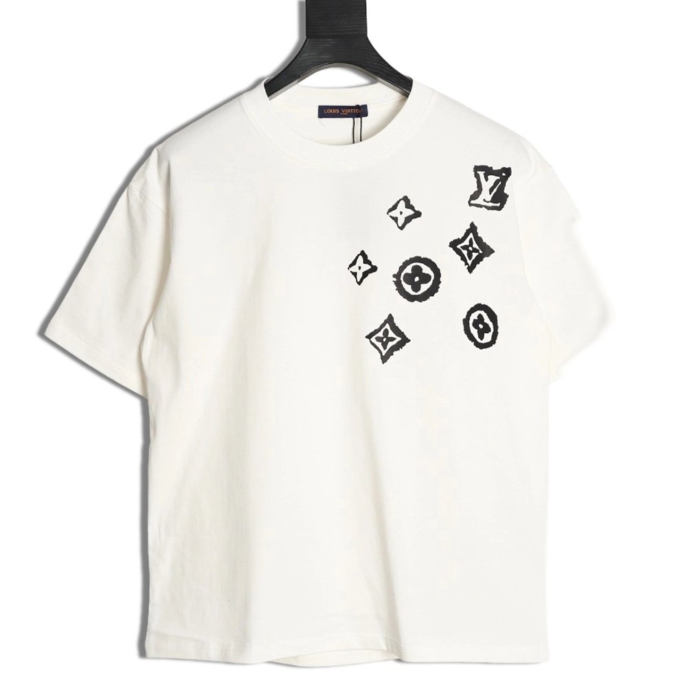 Louis Vuitton monogram graffiti short-sleeved T-shirt,Louis Vuitton