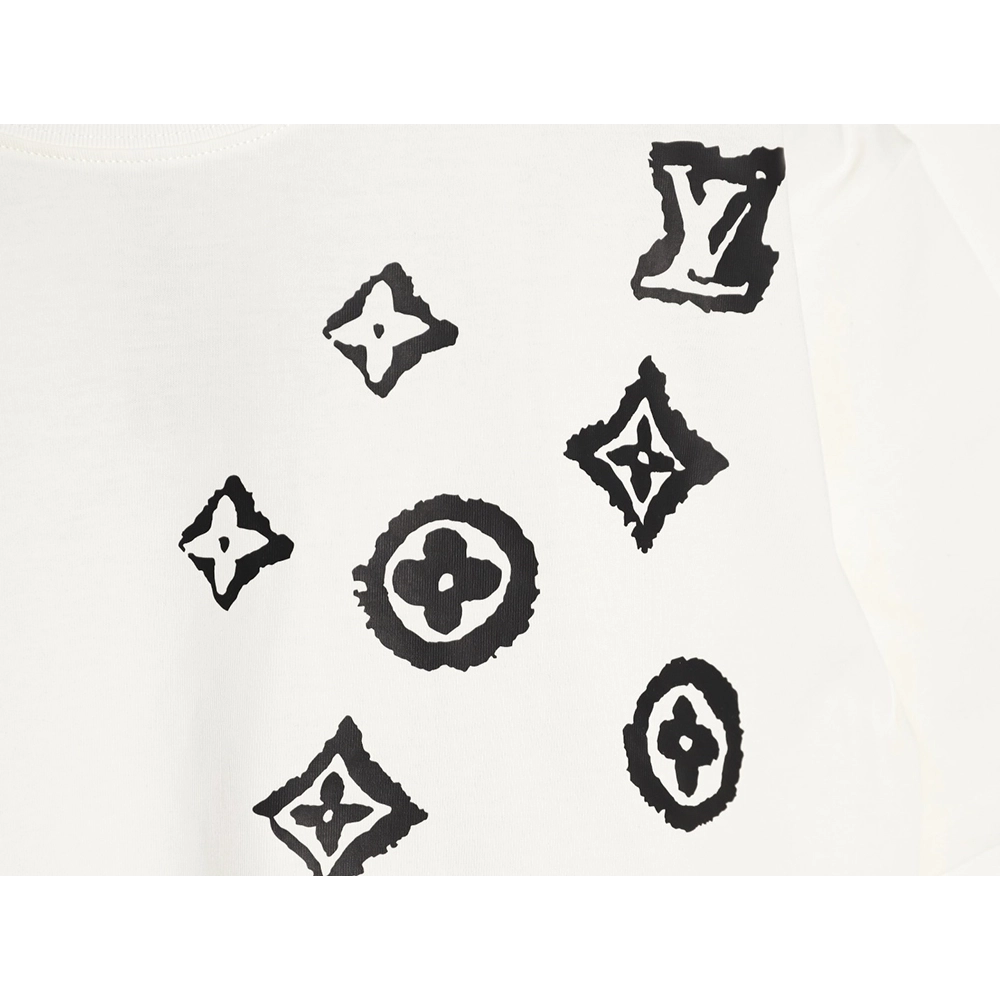 Louis Vuitton monogram graffiti short-sleeved T-shirt,Louis Vuitton