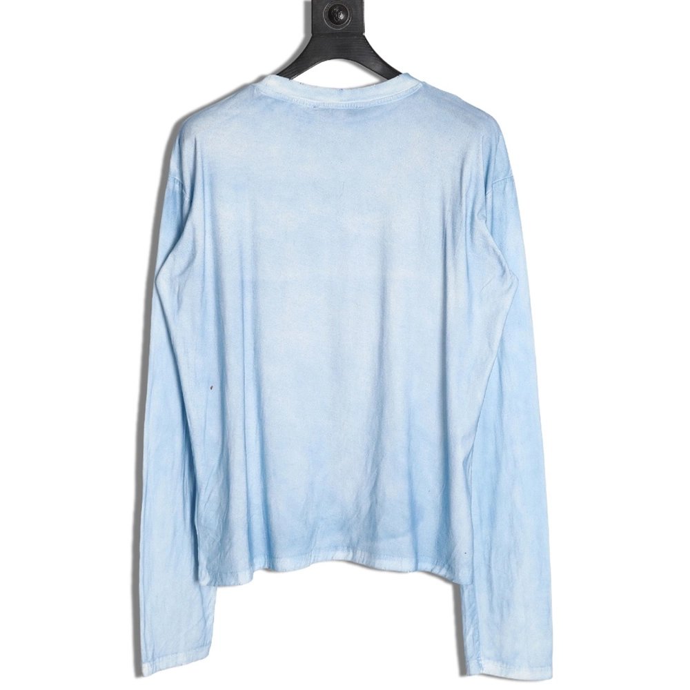 Acne Studios 1996 sandblasted distressed washed long-sleeved T-shirt TSK2,Chrome Hearts