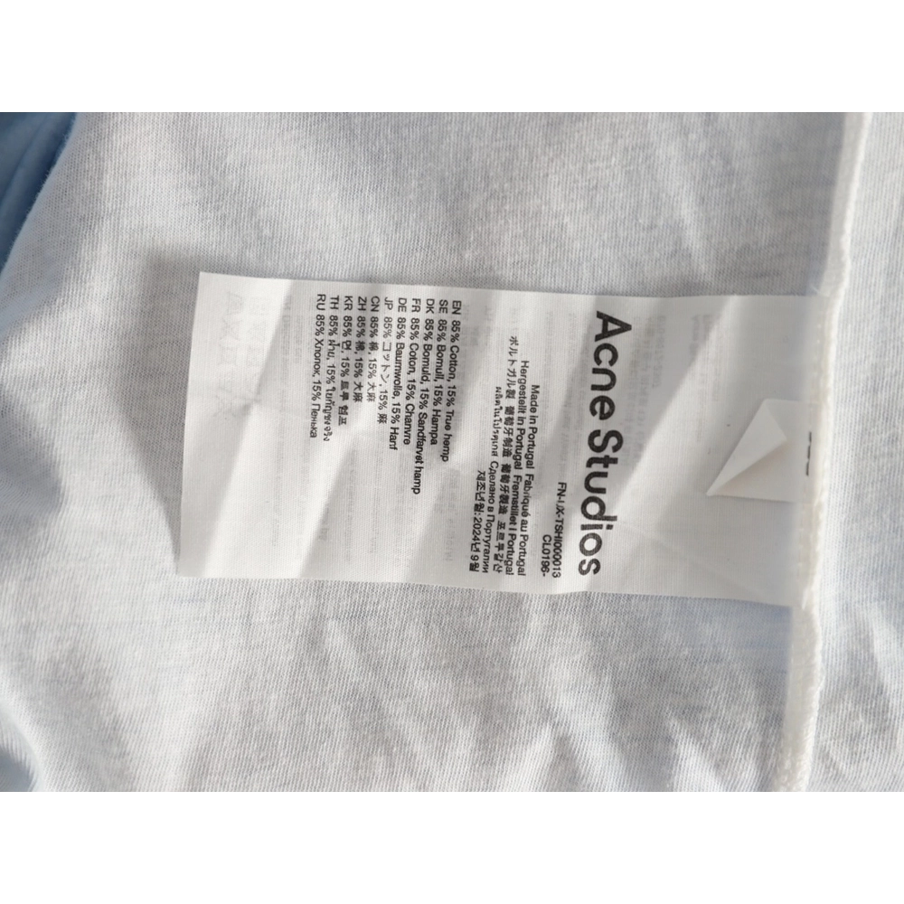 Acne Studios 1996 sandblasted distressed washed long-sleeved T-shirt TSK2,Chrome Hearts