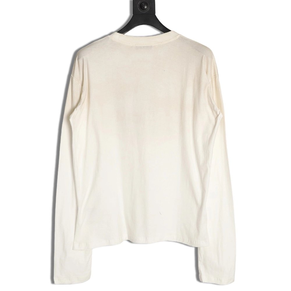 Acne Studios 1996 sandblasted distressed washed long-sleeved T-shirt,Chrome Hearts