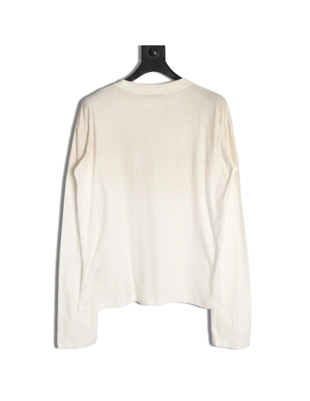 Acne Studios 1996 sandblasted distressed washed long-sleeved T-shirt,Chrome Hearts