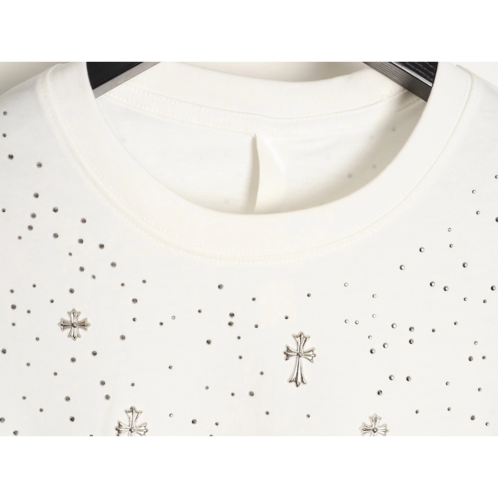 Chrome Hearts Gypsophila rhinestone short-sleeved T-shirt,Chrome Hearts