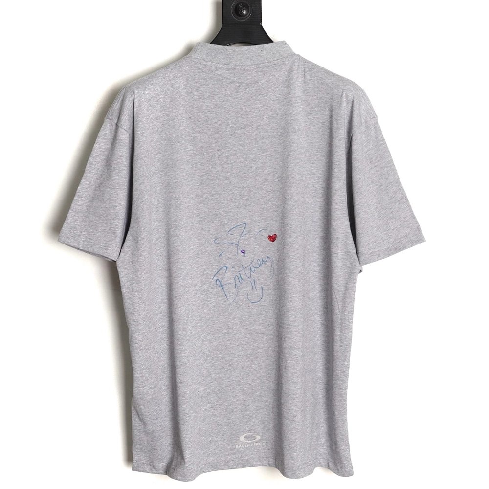 Balenciaga Britney washed round neck short sleeve T-shirt,Balenciaga