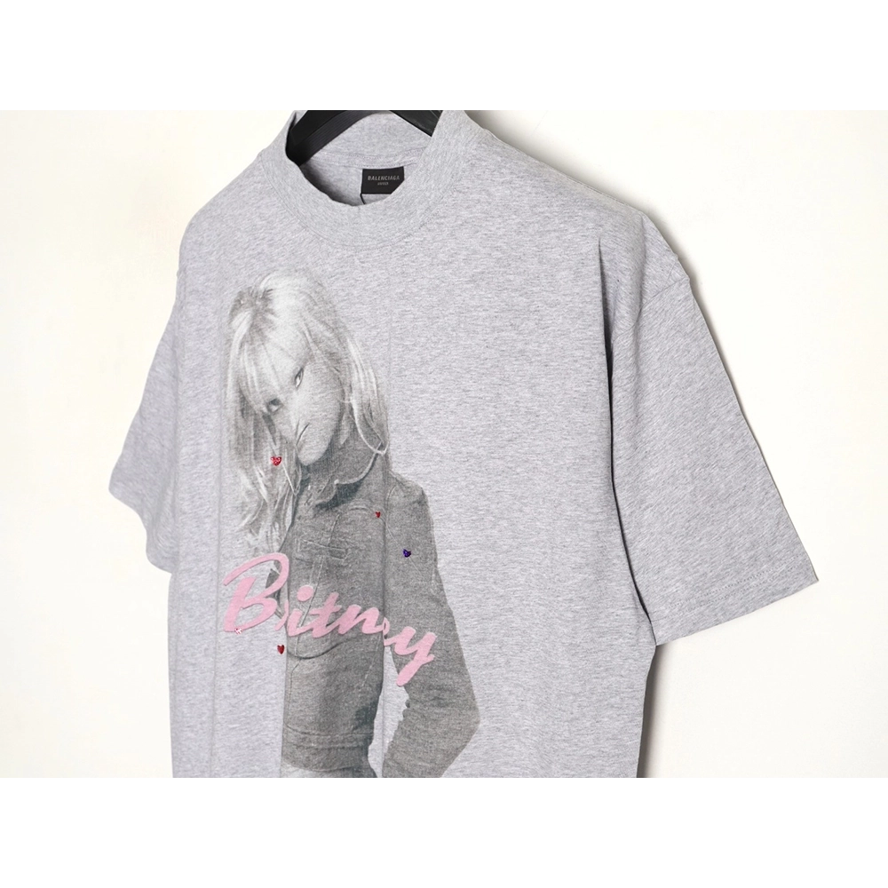 Balenciaga Britney washed round neck short sleeve T-shirt,Balenciaga