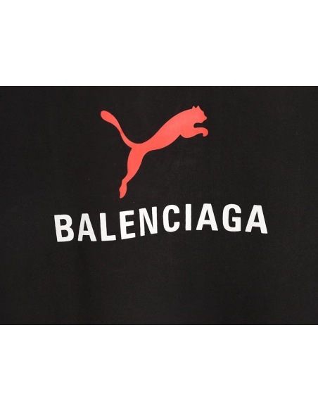 Balenciaga Puma joint round neck short-sleeved T-shirt TSK2,Balenciaga