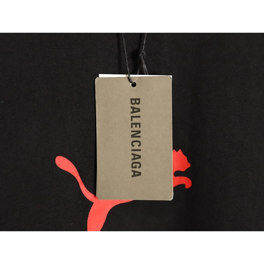 Balenciaga Puma joint round neck short-sleeved T-shirt TSK2,Balenciaga