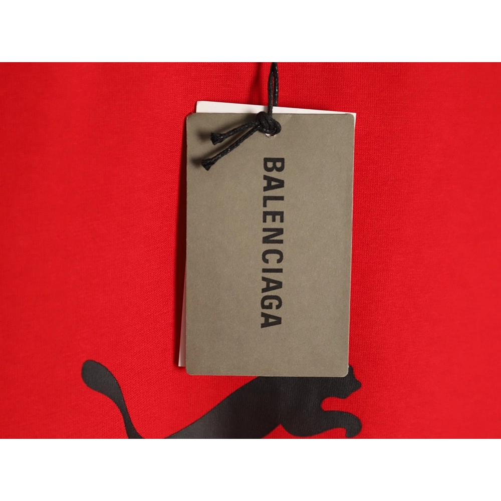 Balenciaga Puma joint round neck short-sleeved T-shirt TSK1,Balenciaga