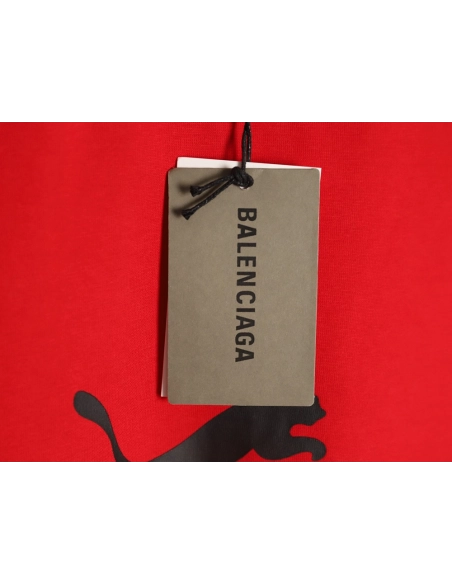 Balenciaga Puma joint round neck short-sleeved T-shirt TSK1,Balenciaga