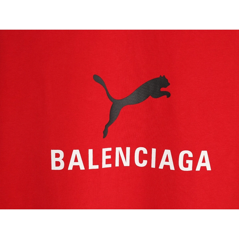 Balenciaga Puma joint round neck short-sleeved T-shirt TSK1,Balenciaga