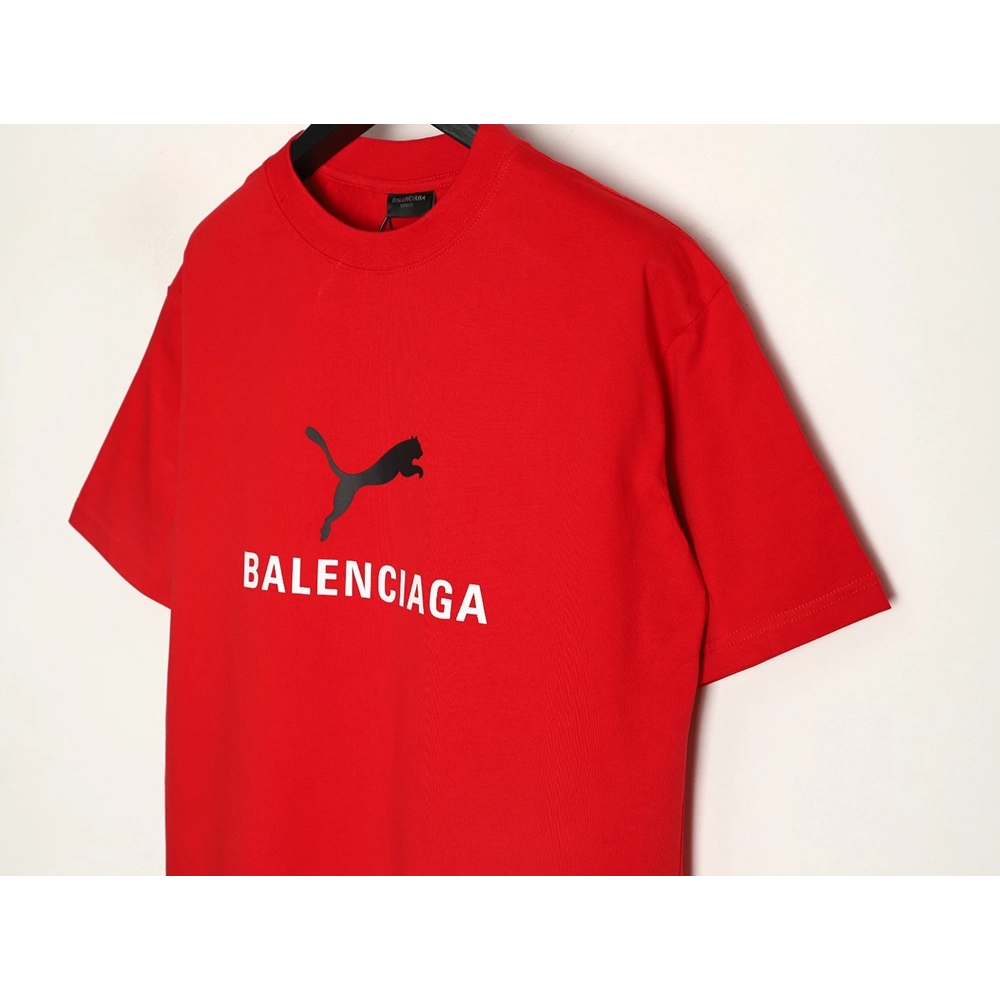 Balenciaga Puma joint round neck short-sleeved T-shirt TSK1,Balenciaga