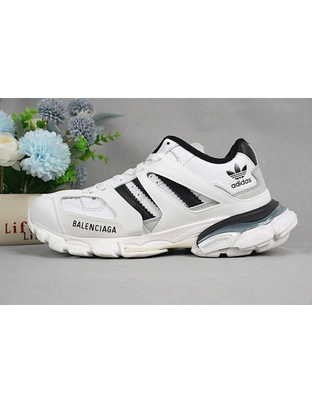 Adidas x Balenciaga Track Forum Low Shoes White Black