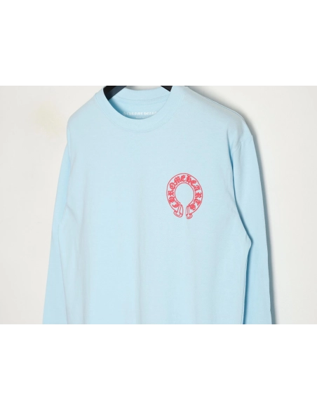 Chrome Hearts foam horseshoe long-sleeved T-shirt TSK1,Chrome Hearts