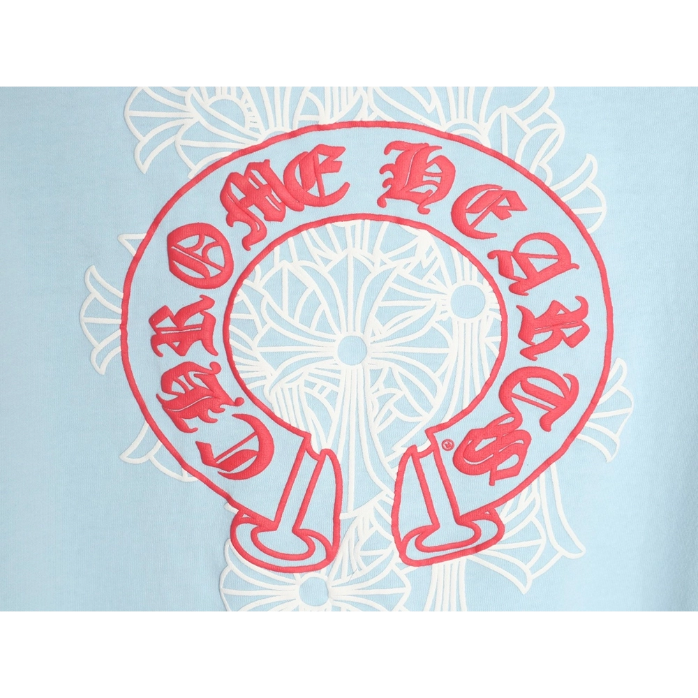 Chrome Hearts foam horseshoe long-sleeved T-shirt TSK1,Chrome Hearts