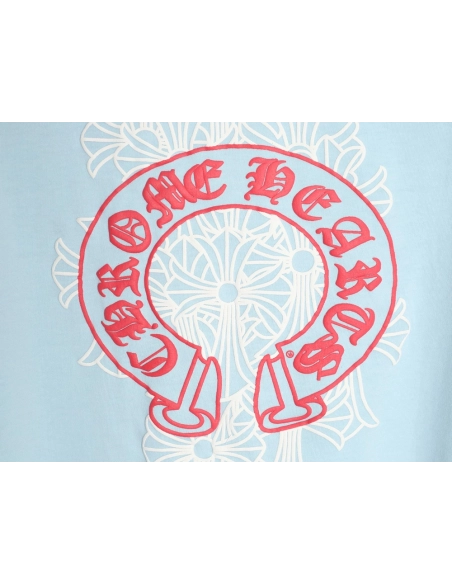 Chrome Hearts foam horseshoe long-sleeved T-shirt TSK1,Chrome Hearts