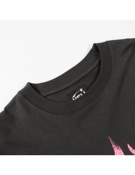 Hell star Spiritual Running print hip-hop short-sleeved T-shirt,Hell Star