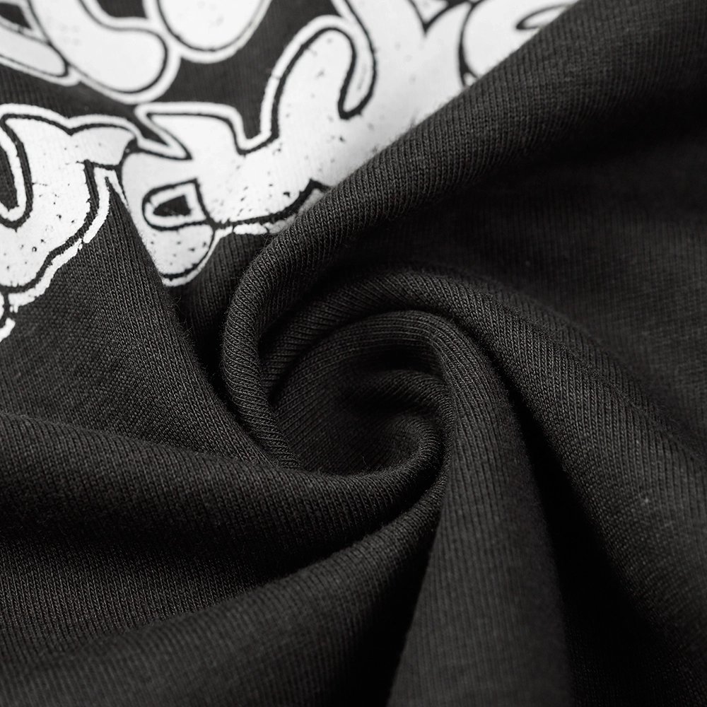 Hell star Spiritual Running print hip-hop short-sleeved T-shirt,Hell Star