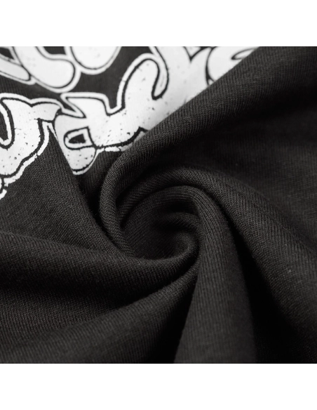 Hell star Spiritual Running print hip-hop short-sleeved T-shirt,Hell Star