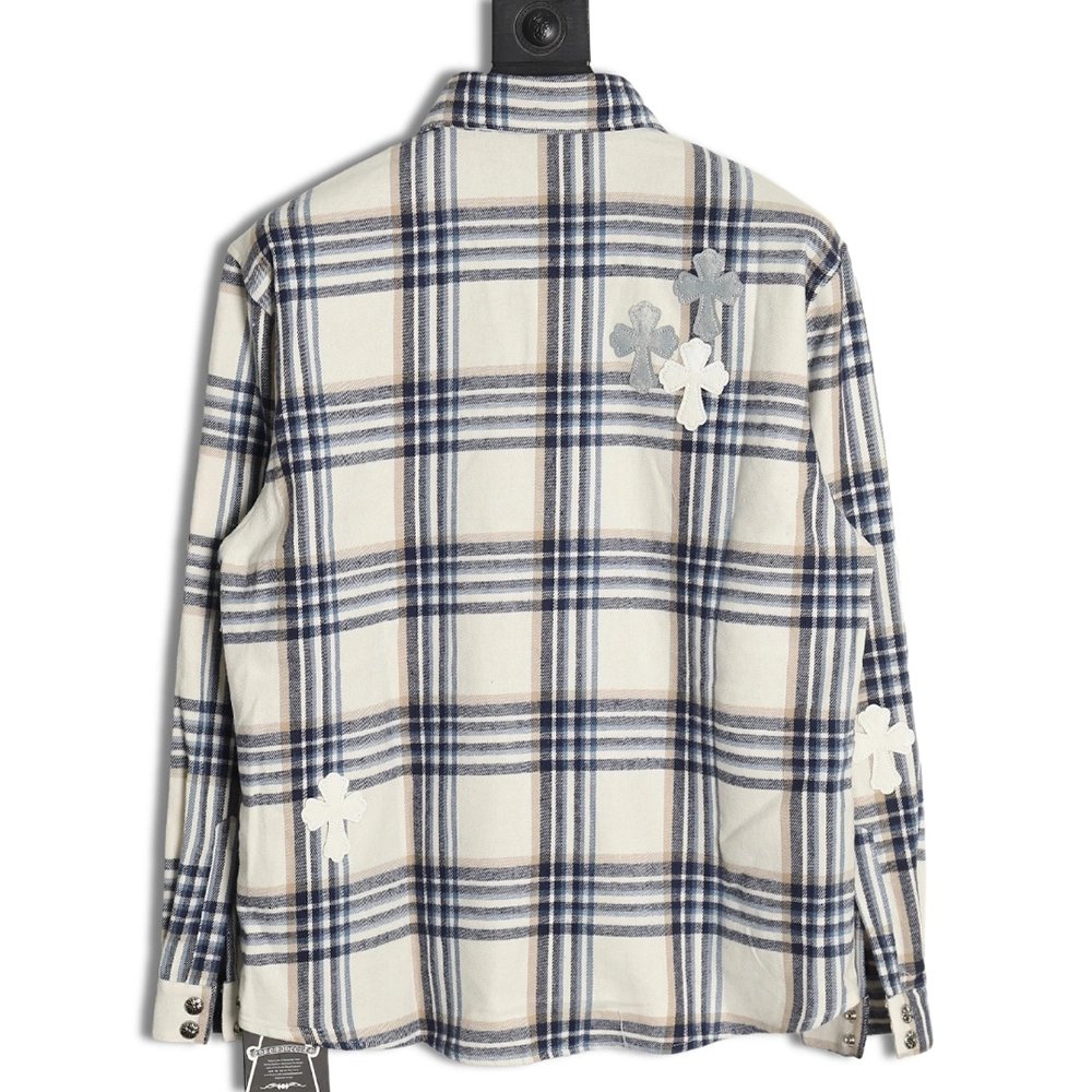 Chrome Hearts Patch Cross Shirt Jacket,Chrome Hearts
