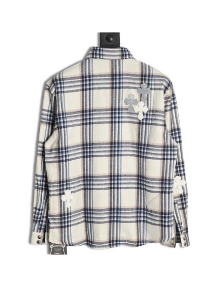 Chrome Hearts Patch Cross Shirt Jacket,Chrome Hearts