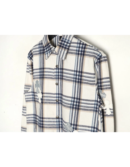 Chrome Hearts Patch Cross Shirt Jacket,Chrome Hearts