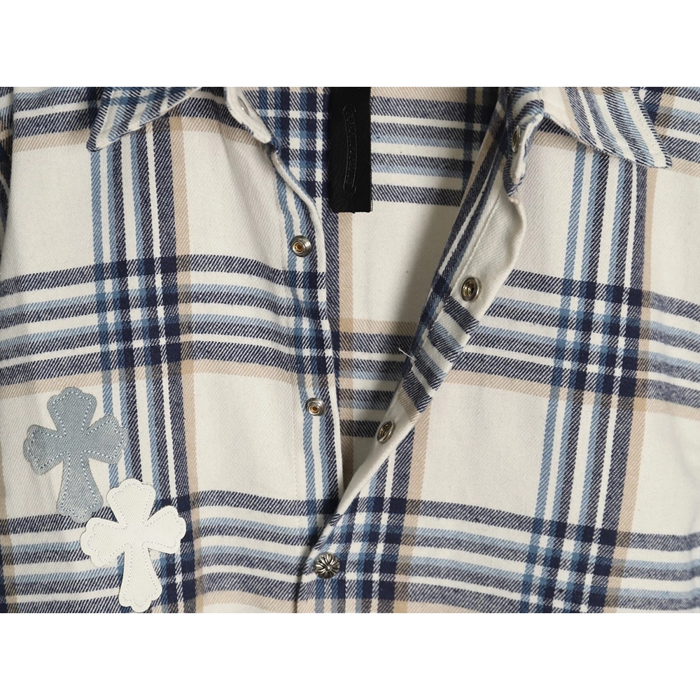 Chrome Hearts Patch Cross Shirt Jacket,Chrome Hearts
