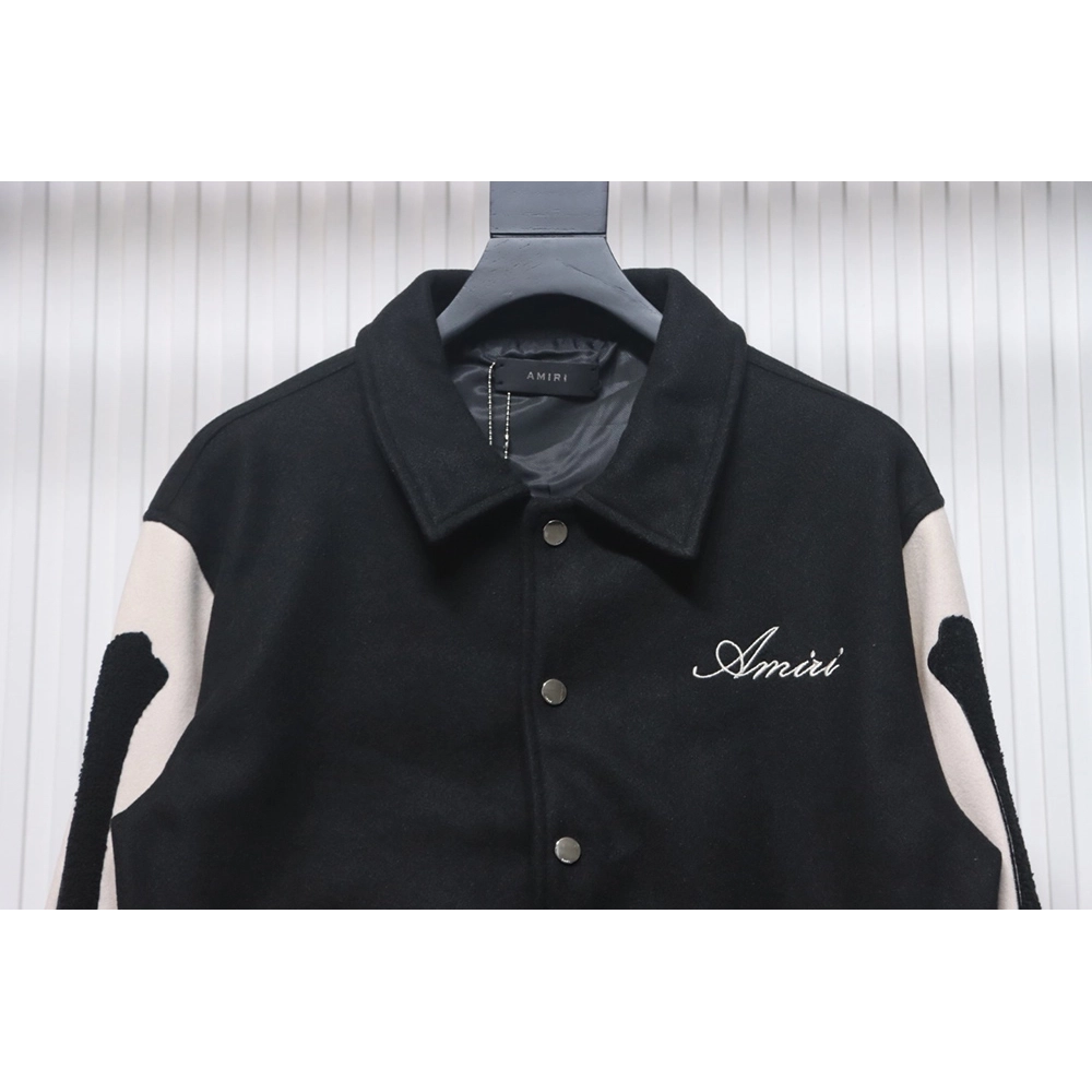 Amiri bone embroidered baseball jacket,Amiri