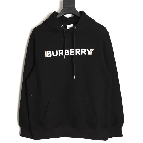Burberry Double Shadow Lettering Print Hoodie,Burberry