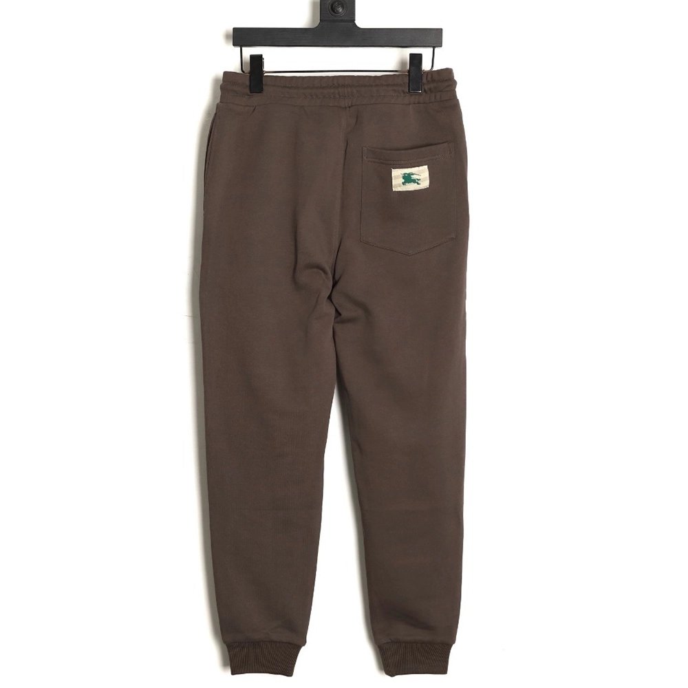 Burberry embroidered warhorse back pocket logo trousers,Burberry