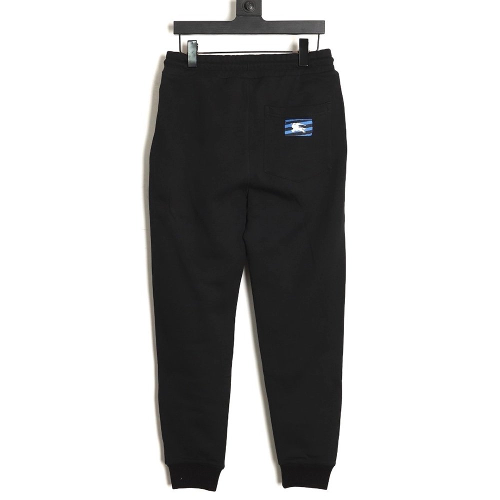 Burberry embroidered warhorse back pocket logo trousers TSK1,Burberry