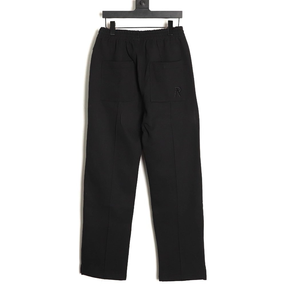 Represent distressed washed embroidered logo straight-leg drawstring sweatpants TSK1,Represent