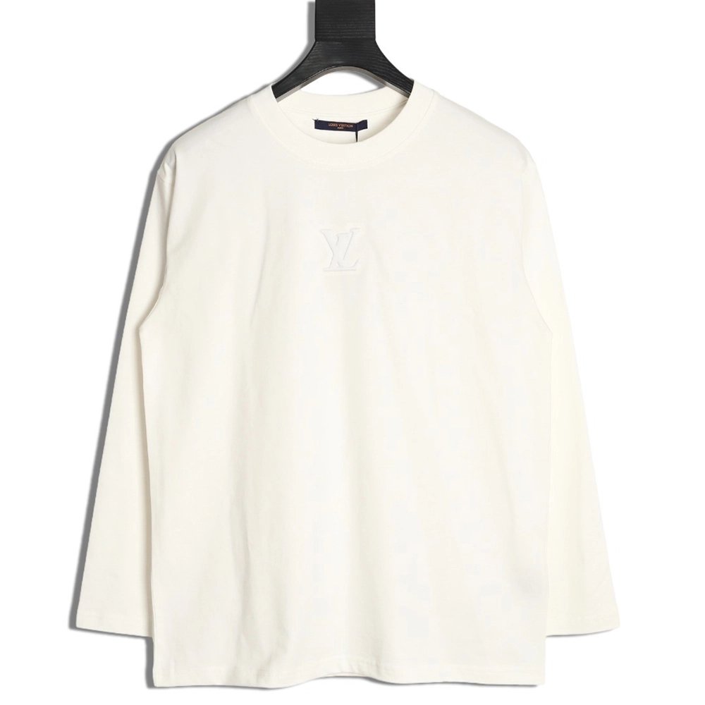 Louis Vuitton chest lettering embossed long sleeves,Louis Vuitton