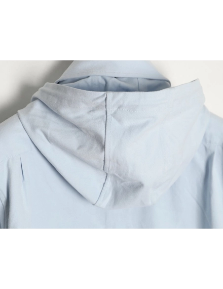 Loewe cotton detachable hooded long-sleeved shirt jacket,Loewe