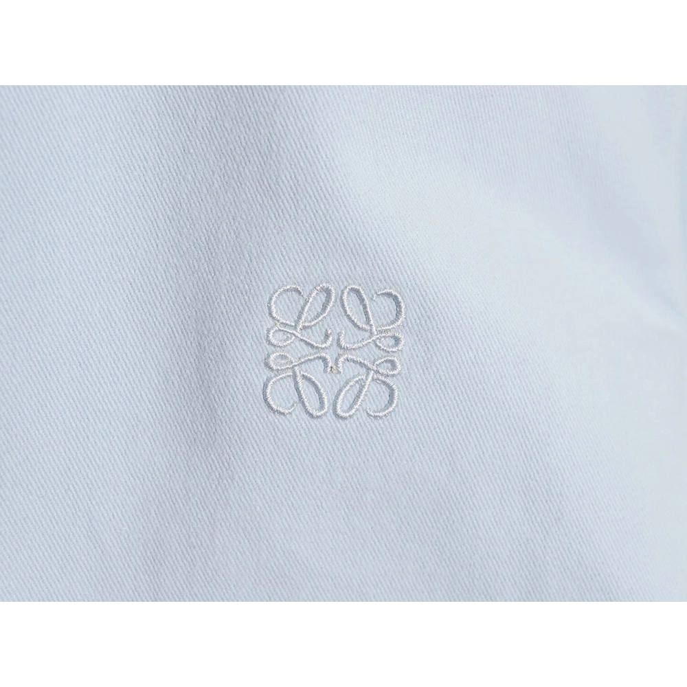 Loewe cotton detachable hooded long-sleeved shirt jacket,Loewe