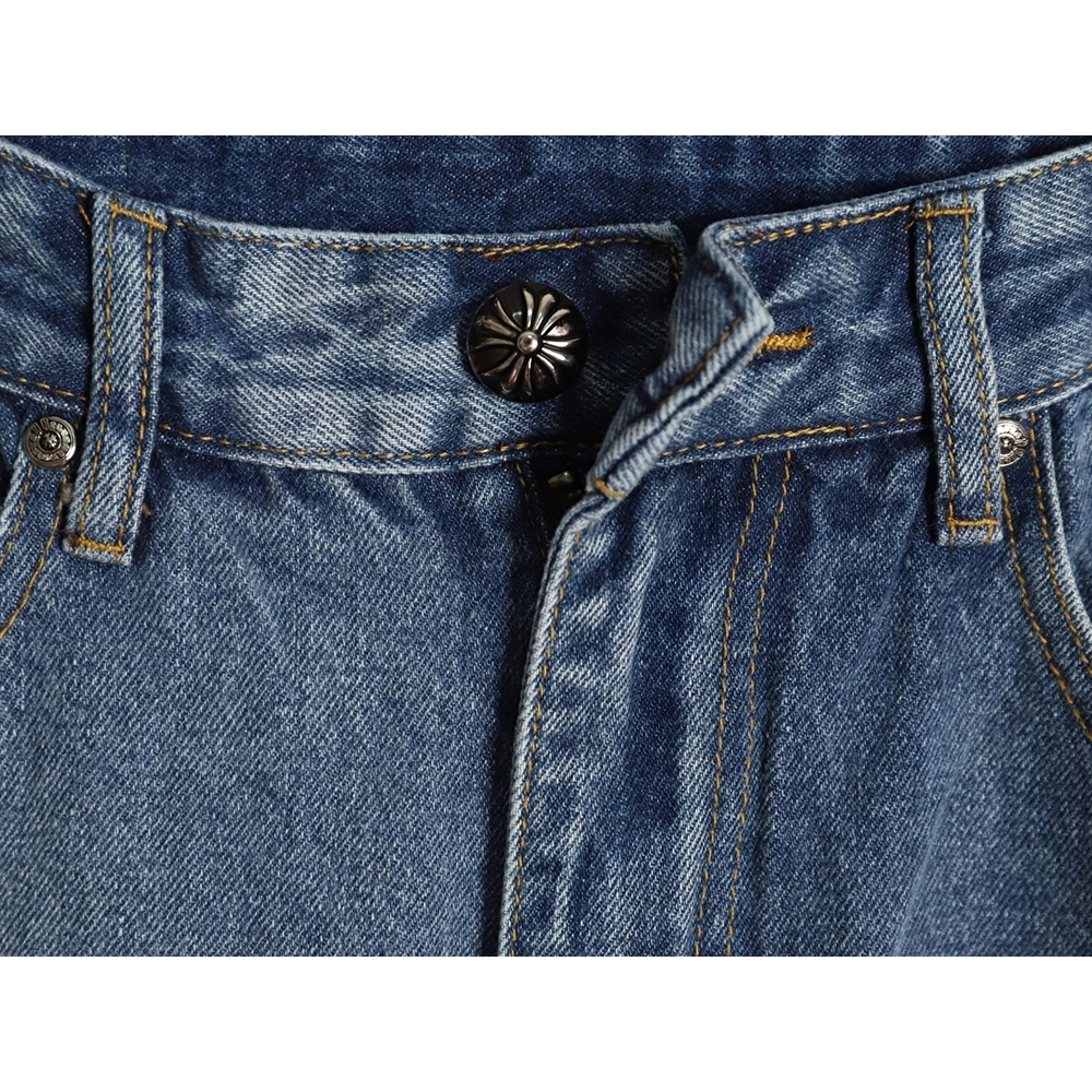 Chrome Hearts Back Sanskrit Cross Leather Pants TSK2,Chrome Hearts