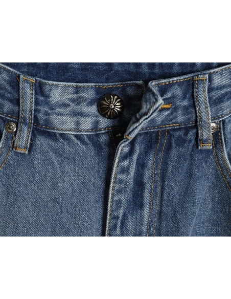 Chrome Hearts Back Sanskrit Cross Leather Pants TSK2,Chrome Hearts