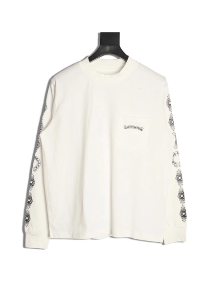 Chrome hearts back cross round neck long sleeves,Chrome Hearts